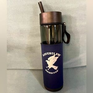 Ravenclaw Quidditch 24oz Reusable Water Bottle w/ Blue Sleeve Harry Potter
